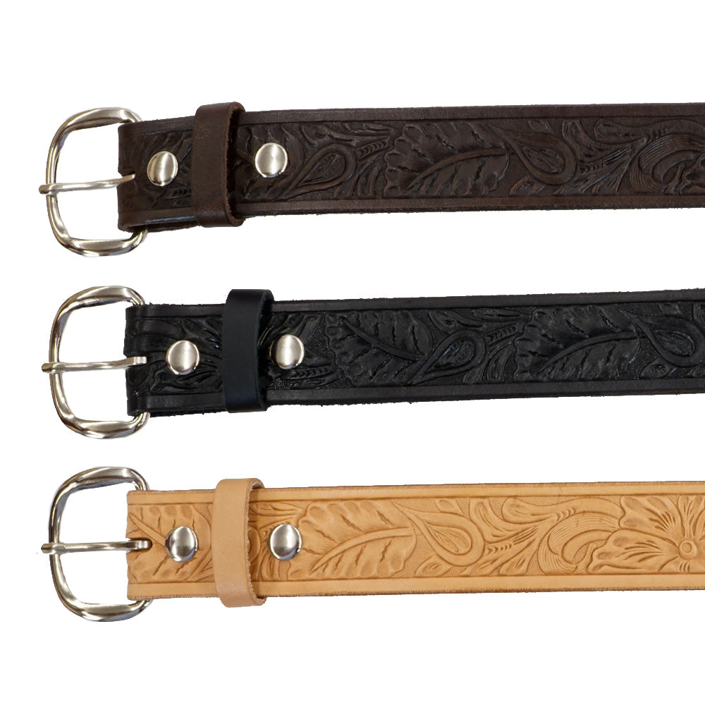 Lowe Flower Embossed Belt