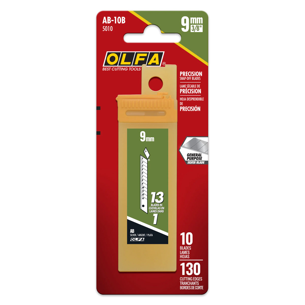 401-5010.SLC.02.jpg 9mm AB Silver Snap Blades - 10 Pack Image