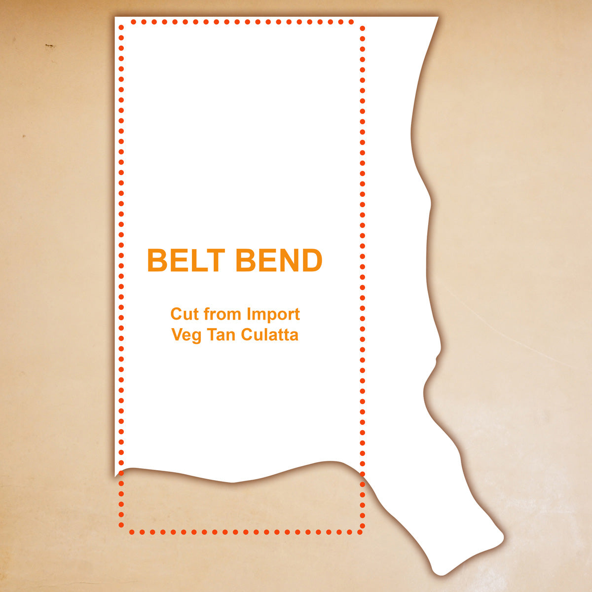 864-112.SLC.2.jpg Import Veg Tan Belt Bend 6/7 oz. Image