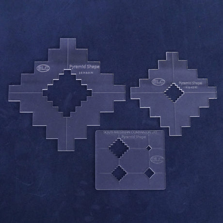 SWAT.Pyramid Set.01.jpg Southwestern Acrylic Template Sets Image