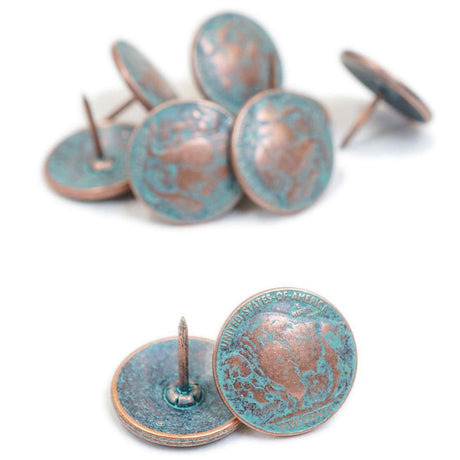 TCKBC.SLC.1.jpg Upholstery Tack - Buffalo Coin Copper Patina Image