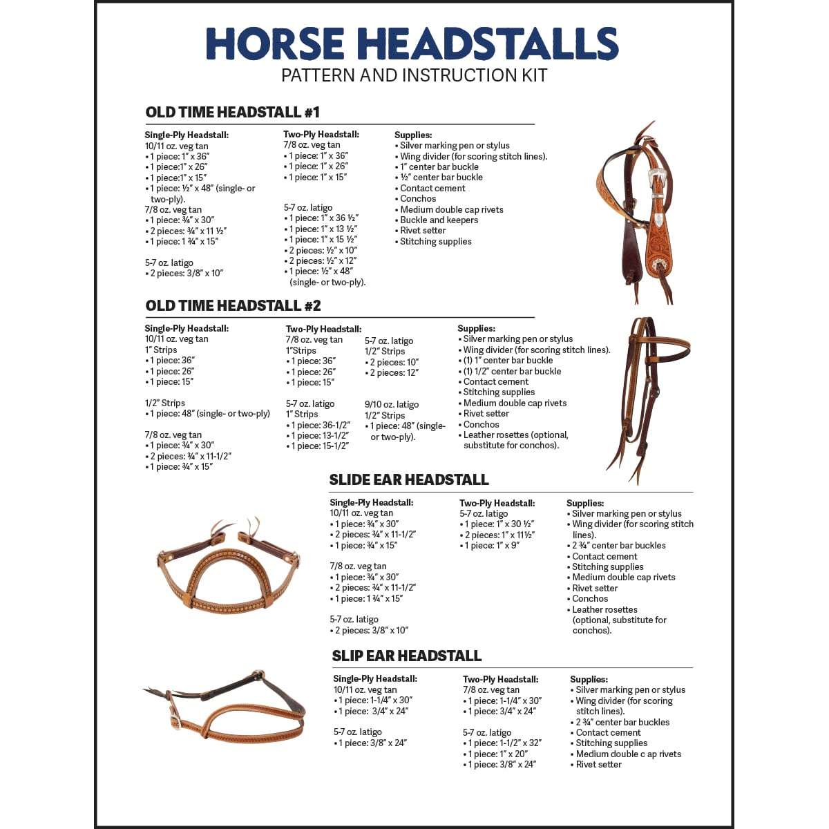 144-10049.SLC2.jpg Horse Headstall Patterns Image