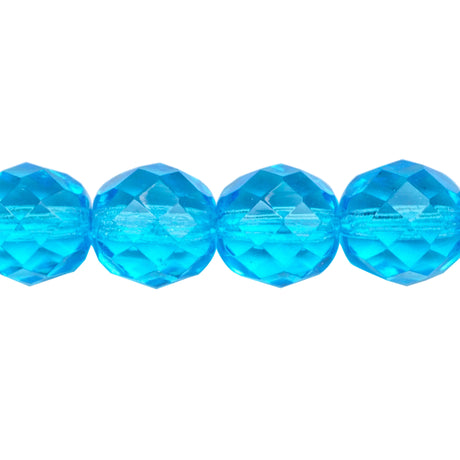 222-4173.SLC.1.jpg 12mm Firepolish Strand - Aqua Image