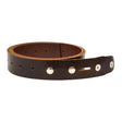 100-2163.SLC.1.jpg Single Hole Belt Blank w/ snaps - Buffalo Antique Mahogany Image