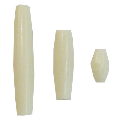 205-203.SLC.jpg 1 ½" Hair Pipe Beads - White 100pk Image