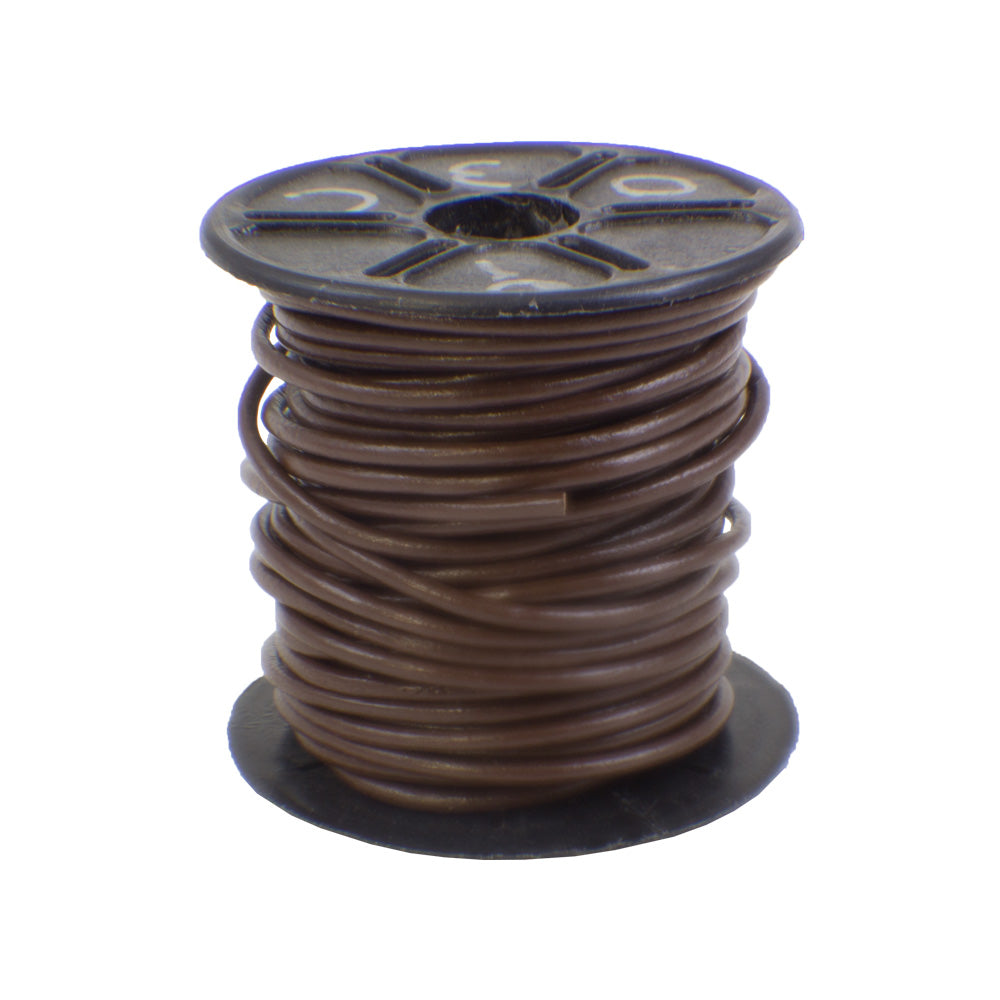 221-2031.SLC.jpg 2mm Premium Brown Round Lace - 1yd Image