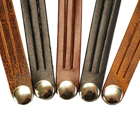 144-47463085.SLC.02.jpg 5pk Oil Tan Mystery Braid Bracelets - Nickel Plate Snap Image