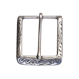 378-3206.SLC.2.jpg 1 ½" Rounded Engraved Buckle - Antique Nickel Image