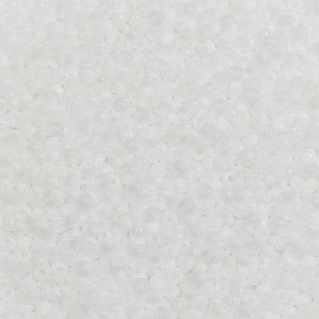 45-159402.SLC.1.jpg 15/0 Seed Beads - Opaque Chalk White 8.2g Image