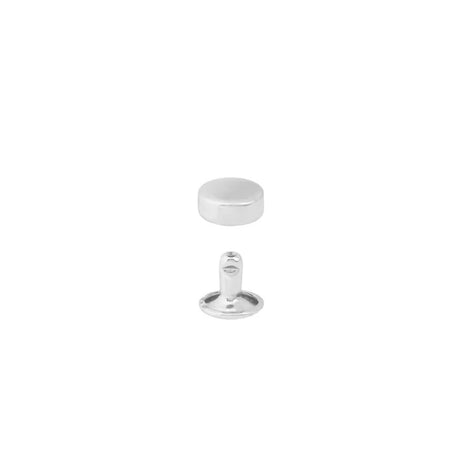 RFR.Nickel Plated.9mm.01.jpg Raised Flat Rivets - 100 Pack Image