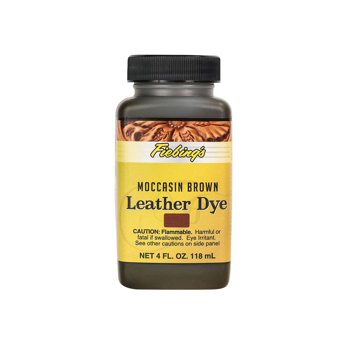 34-210030.SLC.01.jpg Fiebings Leather Dye - Moccasin Brown 4oz Image