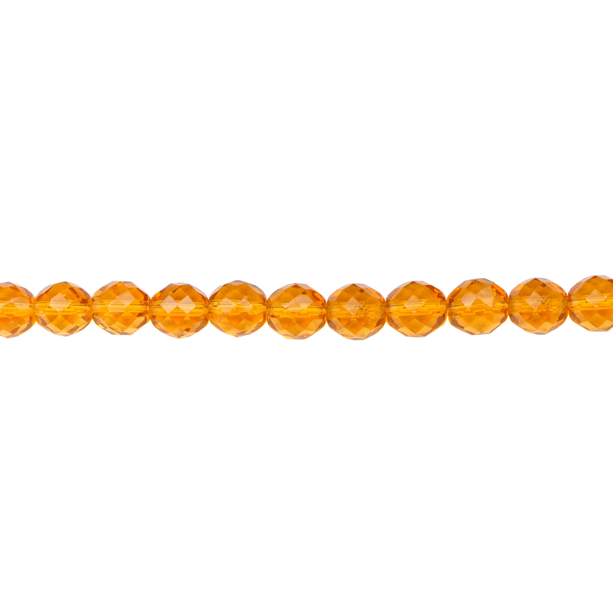 222-4172.SLC.1.jpg 10mm Firepolish Strand - Topaz Image