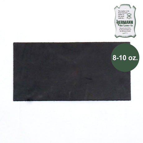 49-9200.SLC.1.jpg Hermann Oak Drum Dyed Black Pre-Cut 8-10 oz. 6" x 12" Image