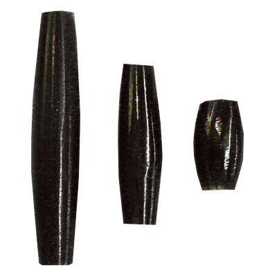 205-108.SLC.jpg 1" Hair Pipe Beads - Black 50pk Image