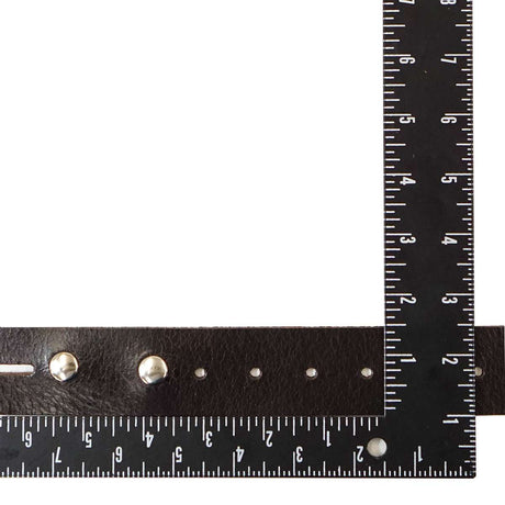 100-2153.SLC.3.jpg Single Hole Belt Blank w/ snaps - Buffalo Brown Image