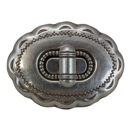 378-1130500.SLC.jpg Southwest Bag Clasp - Antique Silver Plate Image