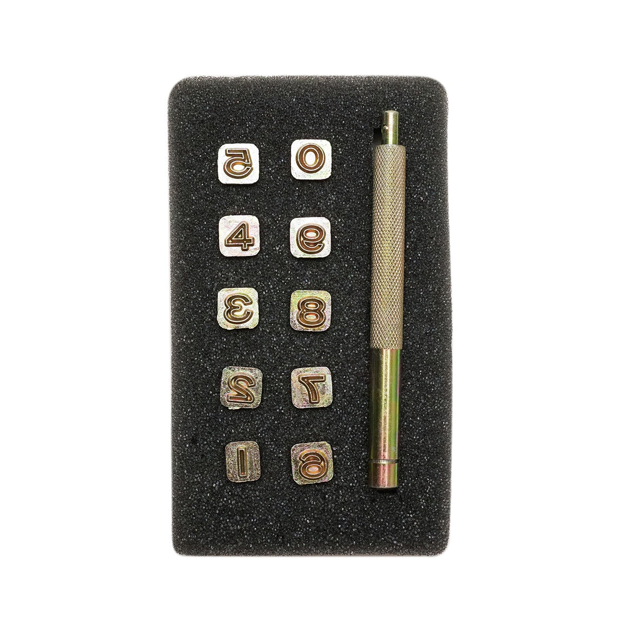 011-1110.SLC.02.jpg 1/4" Open Face Number Stamp Set Image