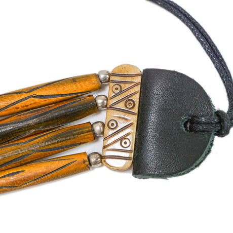 16-5460.SLC.3.jpg Bone Choker - Amber & White Image