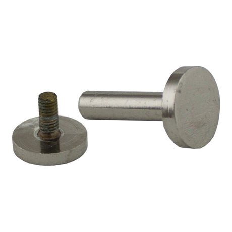 020-802202.SLC.jpg 5/8" Flat Screw Post - Solid Brass/Nickel Plate 10pk Image