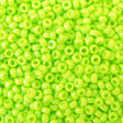 45-1594471.SLC.01.jpg 15/0 Seed Beads - Duracoat Opaque Dyed Neon Green 8.2g Image