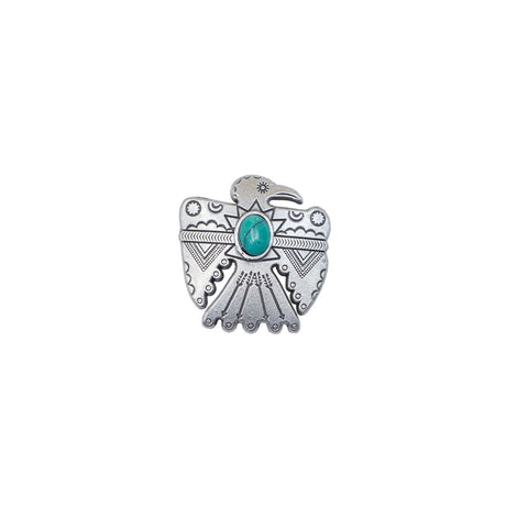 141-003.SLC.2.jpg 1 1/4" Thunderbird Concho - Nickel Image