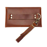 579-12001.SLC.10.jpg Fringed Leather Wristlet Strap - Boot Strap Brown Image