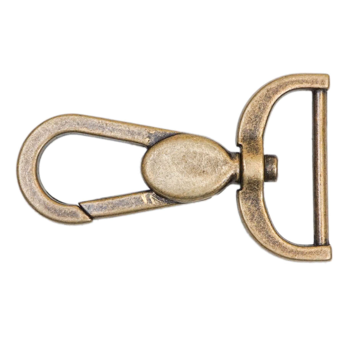 115-1129.SLC.1.jpg 1 1/4" Deco Push Gate Swivel Snap - Antique Brass Image