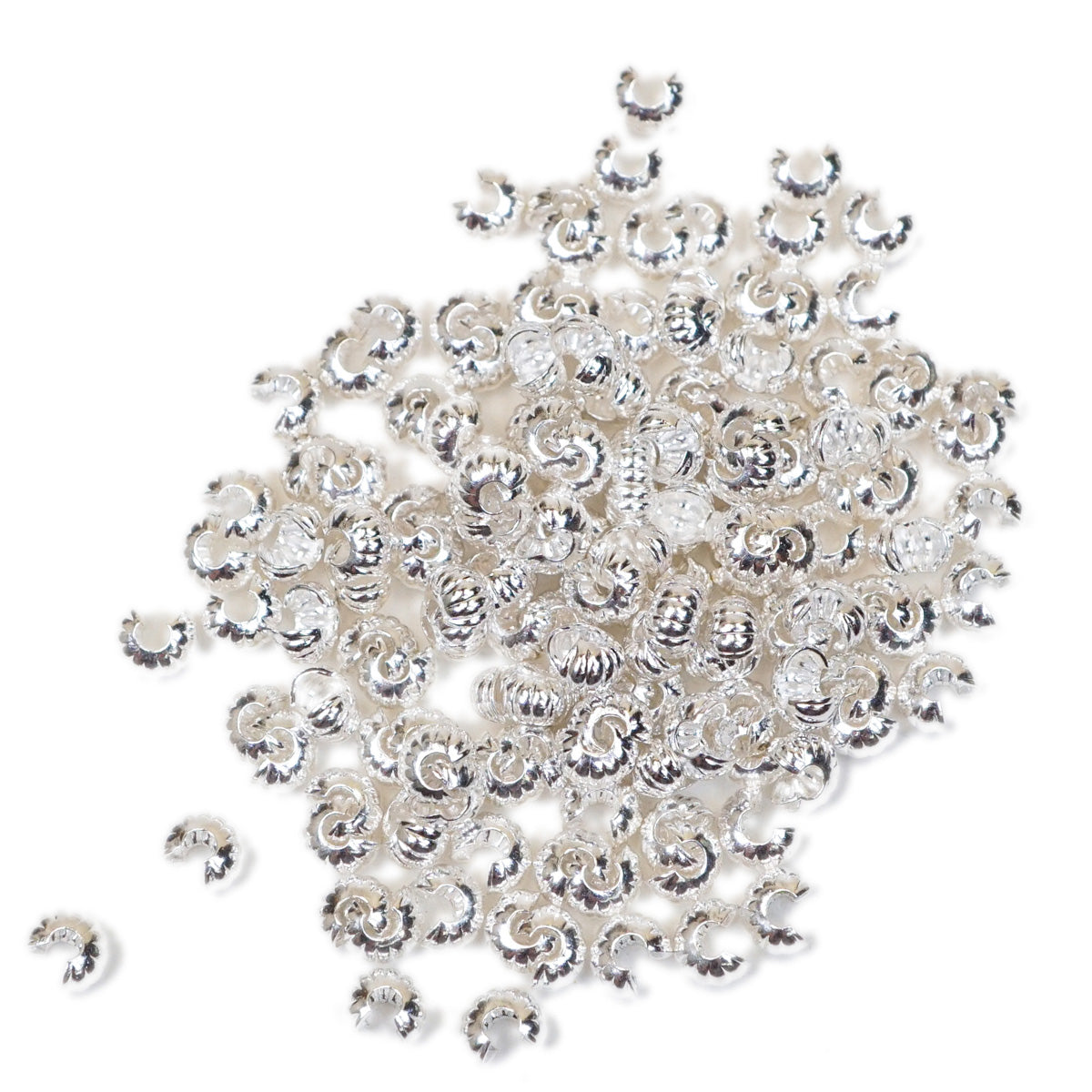 45-63.SLC.1.jpg 4mm Corrugated Crimp Cover - Silver Plate 144pk Image