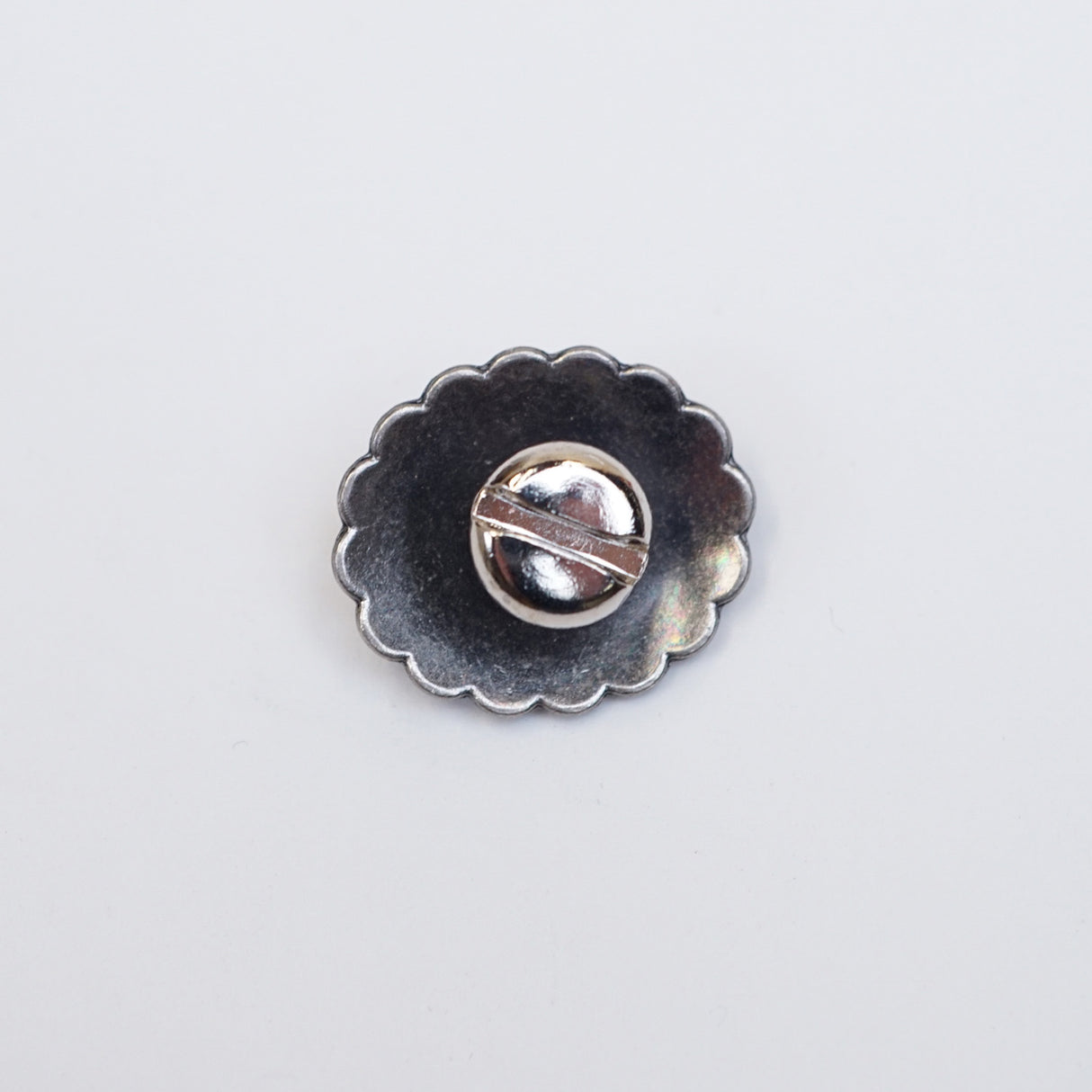 141-0013.SLC.2.jpg Mini Oval Concho - Antique Nickel Image