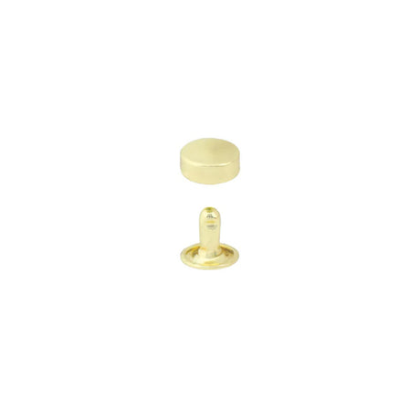 RFR.Brass Plate.9mm.01.jpg Raised Flat Rivets - 100 Pack Image