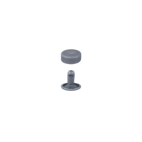 RFR.Antique Nickel.9mm.01.jpg Raised Flat Rivets - 100 Pack Image