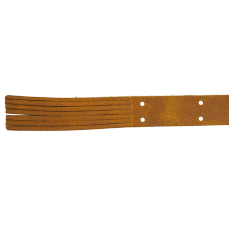 579-13001.SLC.03.jpg Fringed Leather Wristlet Strap - Mesquite Brown Image