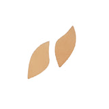 100-1040.SLC.1.jpg Extra Small Leaf Veg Tan Earring - 6 Pair Image