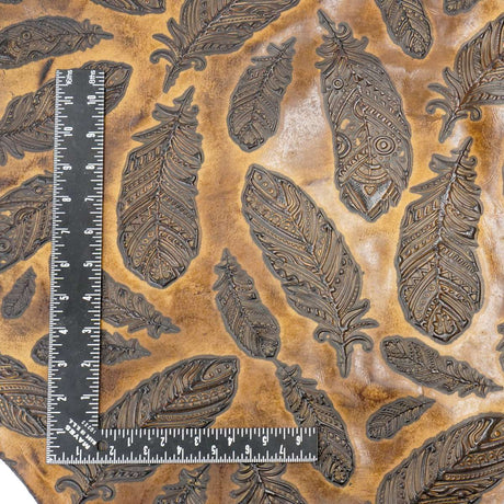 665-1903.SLC.2.jpg Embossed Plume Hide - Sunflower Image