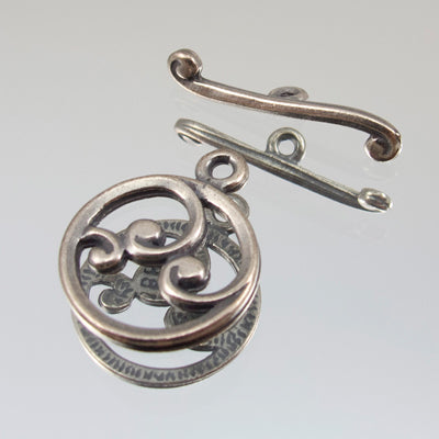 229-803812.SLC.jpg 15mm Small Spiral Toggle - Silver Plate Image