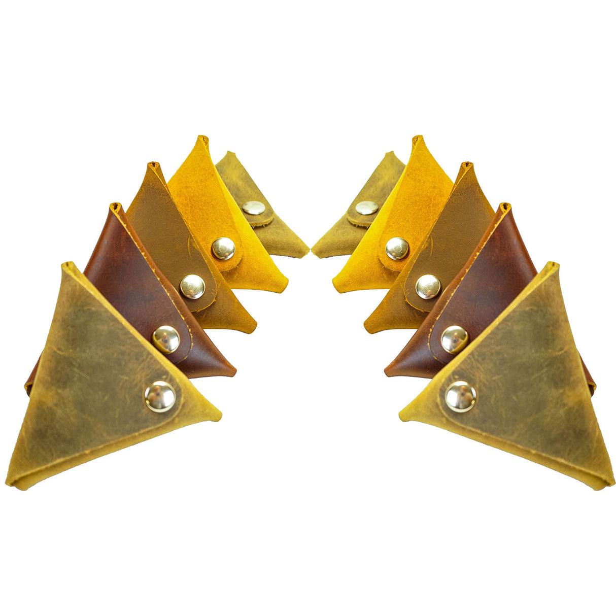 RTCP.Brown.03.jpg Triangle Change Purse - 10 Pack Image