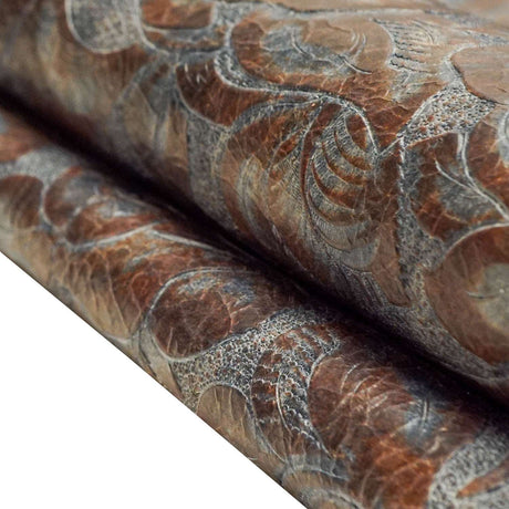 57-17.SLC.01.jpg Jesse James Eagle Floral - Blue/Rust Image