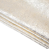 MFC.Platinum on Bone.02.jpg Metallic Floral Cow Sides Image