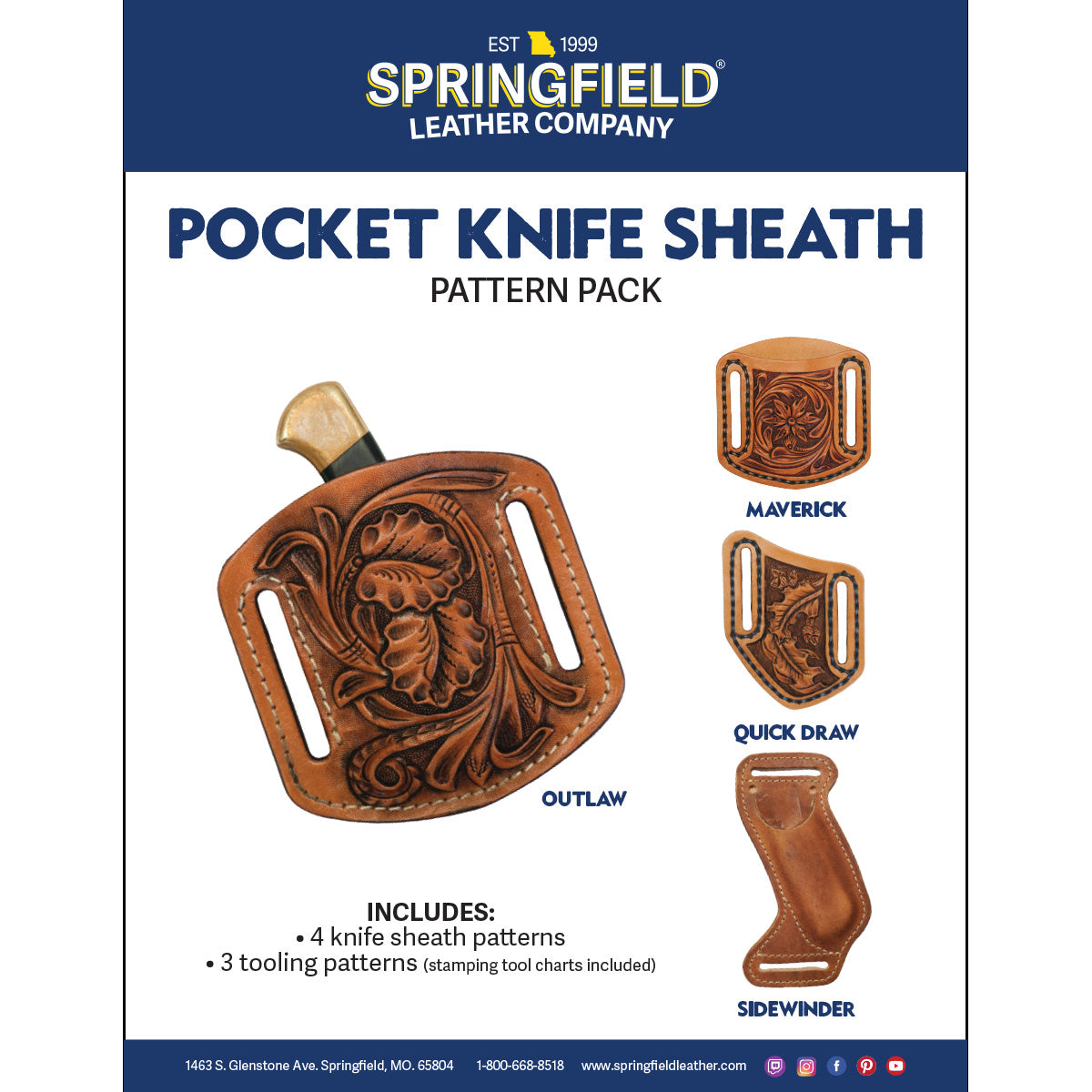 144-446.SLC.01.jpg Pocket Knife Sheath Pattern Pack Image