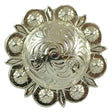 115-86107.SLC.jpg 1 1/4" Spiral Berry Concho - Silver Plate Image