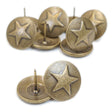 TCKSA.SLC.1.jpg Upholstery Tack - 1-1/4" Star Medallion Antique Brass Image