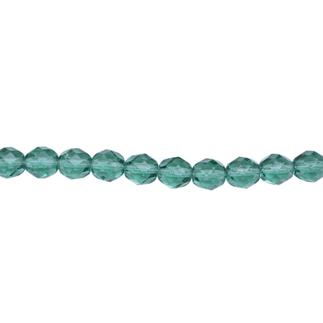 339-106.SLC.1.jpg 8mm Prairie Green Bead Strand - Firepolished Image