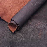 SGBDS.Matte Dark Brown.02.jpg Shrunken Grain Buffalo Double Shoulders Image