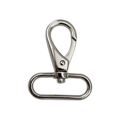 020-800803.SLC.jpg 1 1/4" Push Gate Swivel Snap - Nickel Plate Image