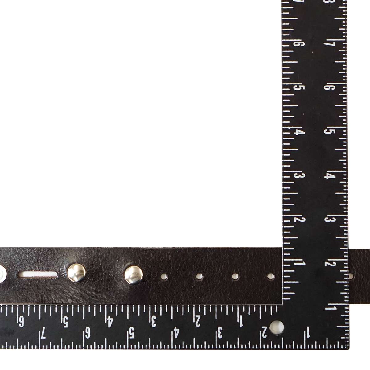 100-2153.SLC.2.jpg Single Hole Belt Blank w/ snaps - Buffalo Brown Image
