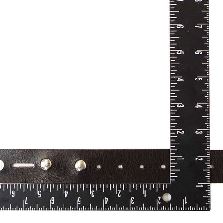 100-2153.SLC.2.jpg Single Hole Belt Blank w/ snaps - Buffalo Brown Image