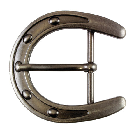 378-73901.SLC.jpg 1¼" Horseshoe Buckle - Antique Nickel Plate Image