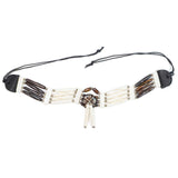 16-5453.SLC.2.jpg Bone Choker - Brown & White Cut Beads Image