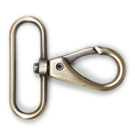 020-800835.SLC.1.jpg 1 1/2" Push Gate Swivel Snap - Antique Brass Image