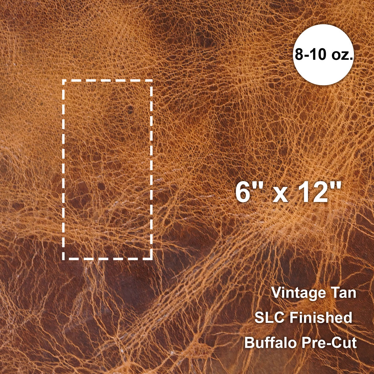 133-420501.SLC.1.jpg 6"x12" Vintage Tan Buffalo Pre-Cut Image